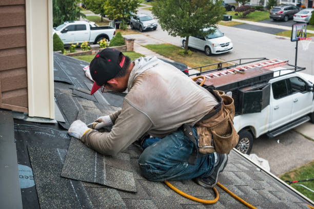Professional Metal Roofing technician working in New Glarus, WI